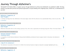 Tablet Screenshot of journeythroughalzheimers.blogspot.com