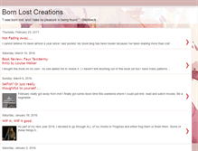 Tablet Screenshot of bornlostcreations.blogspot.com