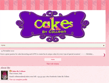 Tablet Screenshot of colleenscakeworld.blogspot.com