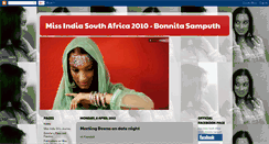 Desktop Screenshot of missindiasa2010.blogspot.com