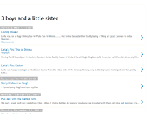 Tablet Screenshot of 3boysandalittlesister.blogspot.com