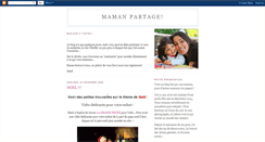Desktop Screenshot of mamanpartage.blogspot.com