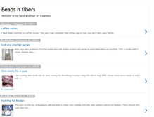 Tablet Screenshot of beadsnfibers.blogspot.com