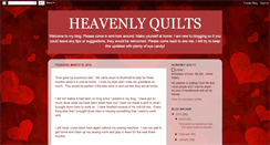 Desktop Screenshot of heavenlyquilts.blogspot.com