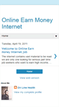 Mobile Screenshot of onlineearnmoneyinternet.blogspot.com