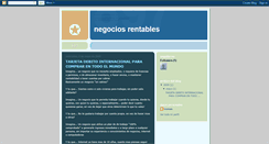 Desktop Screenshot of negociosrentablesyseguros.blogspot.com