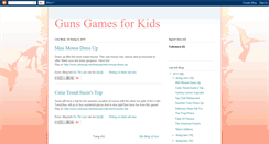 Desktop Screenshot of gunsgamesforkids.blogspot.com