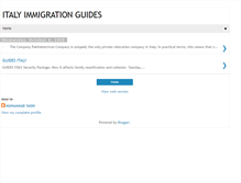 Tablet Screenshot of italyimmigrationguides.blogspot.com