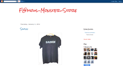 Desktop Screenshot of famousmonsterstore.blogspot.com