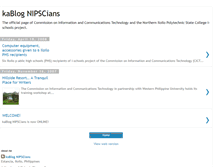 Tablet Screenshot of ischools-nipsc.blogspot.com