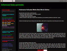 Tablet Screenshot of informasibatupermata.blogspot.com