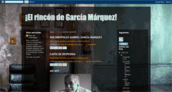 Desktop Screenshot of elmaravillosomundodegarciamarquez.blogspot.com