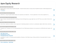 Tablet Screenshot of apexequityresearch.blogspot.com