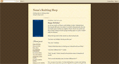Desktop Screenshot of nanasknittingshop.blogspot.com
