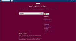 Desktop Screenshot of electronic-basic.blogspot.com