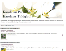 Tablet Screenshot of karolinanpuutarha.blogspot.com