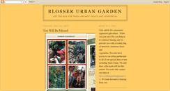 Desktop Screenshot of blosserurbangarden.blogspot.com