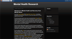 Desktop Screenshot of mhcdresearch.blogspot.com