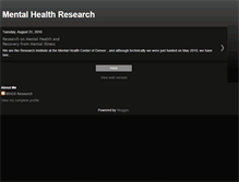 Tablet Screenshot of mhcdresearch.blogspot.com