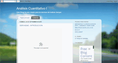 Desktop Screenshot of analisiscuantitativoi.blogspot.com