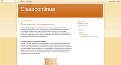 Desktop Screenshot of clasecontinua.blogspot.com