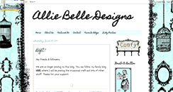 Desktop Screenshot of alliebelledesigns.blogspot.com