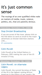 Mobile Screenshot of itsjustcommonsense.blogspot.com