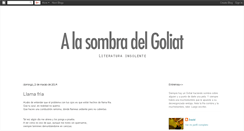 Desktop Screenshot of alasombradelgoliat.blogspot.com