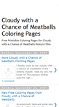 Mobile Screenshot of chanceofmeatballscoloringpages.blogspot.com