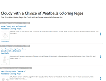 Tablet Screenshot of chanceofmeatballscoloringpages.blogspot.com