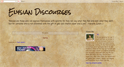 Desktop Screenshot of elysiandiscourses.blogspot.com
