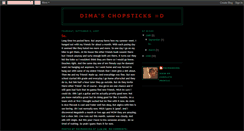 Desktop Screenshot of dimaschopsticks.blogspot.com