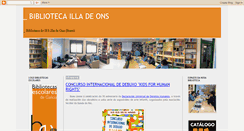 Desktop Screenshot of bibliotecailladeons.blogspot.com