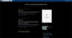 Desktop Screenshot of estahumilderebeldia.blogspot.com