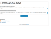 Tablet Screenshot of inspeccionesplaneadas.blogspot.com