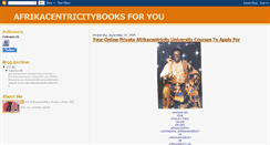 Desktop Screenshot of afrikacentricitybooks.blogspot.com