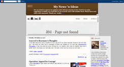 Desktop Screenshot of mynewznideas.blogspot.com