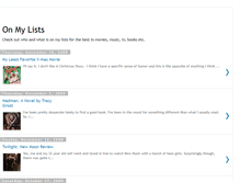 Tablet Screenshot of onmylists.blogspot.com