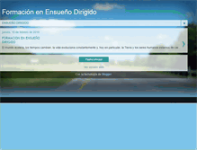 Tablet Screenshot of formacionensueniodirigido.blogspot.com