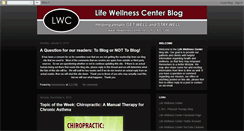 Desktop Screenshot of lifewellnesscenter.blogspot.com