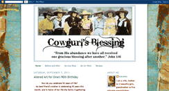 Desktop Screenshot of cowgurlsblessing.blogspot.com