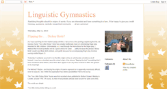 Desktop Screenshot of linguisticgymnastics.blogspot.com