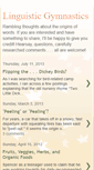 Mobile Screenshot of linguisticgymnastics.blogspot.com