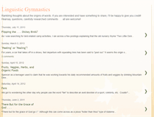 Tablet Screenshot of linguisticgymnastics.blogspot.com