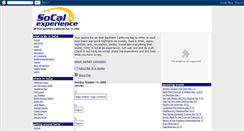 Desktop Screenshot of mysocalexperience.blogspot.com