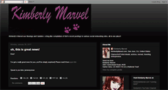 Desktop Screenshot of kimberlymarvel.blogspot.com