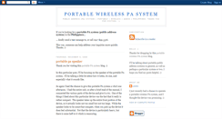 Desktop Screenshot of portablepasystem.blogspot.com