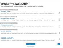 Tablet Screenshot of portablepasystem.blogspot.com