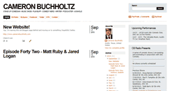 Desktop Screenshot of cameronbuchholtz.blogspot.com