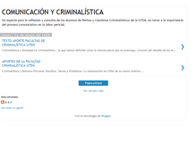Tablet Screenshot of comunicacionycriminalistica.blogspot.com